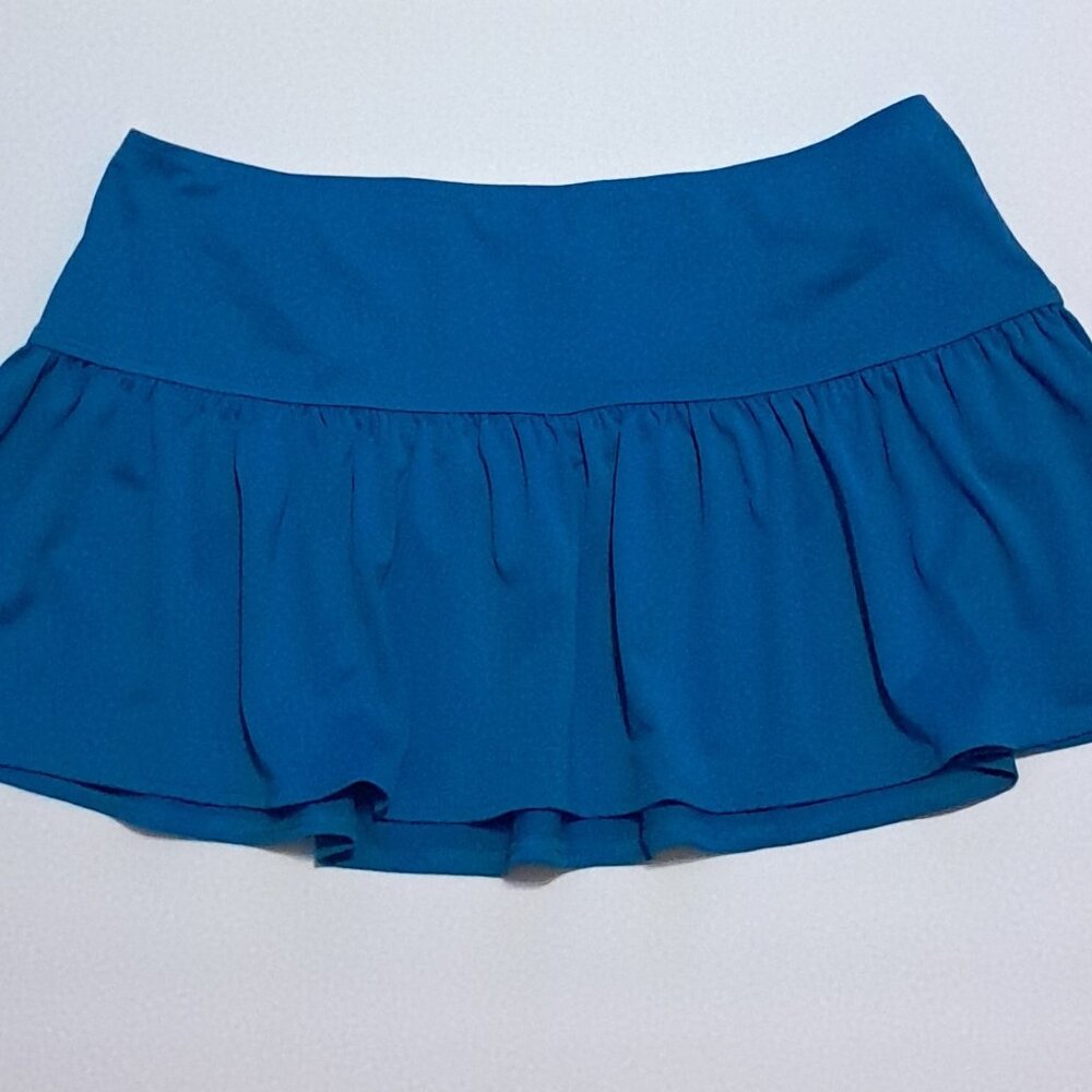 J CREW Swim Cover Up Hot Mini Stretch Nylon Ruffle Skirt